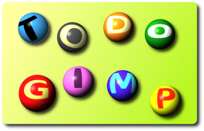 gimp tutorial esfera letras